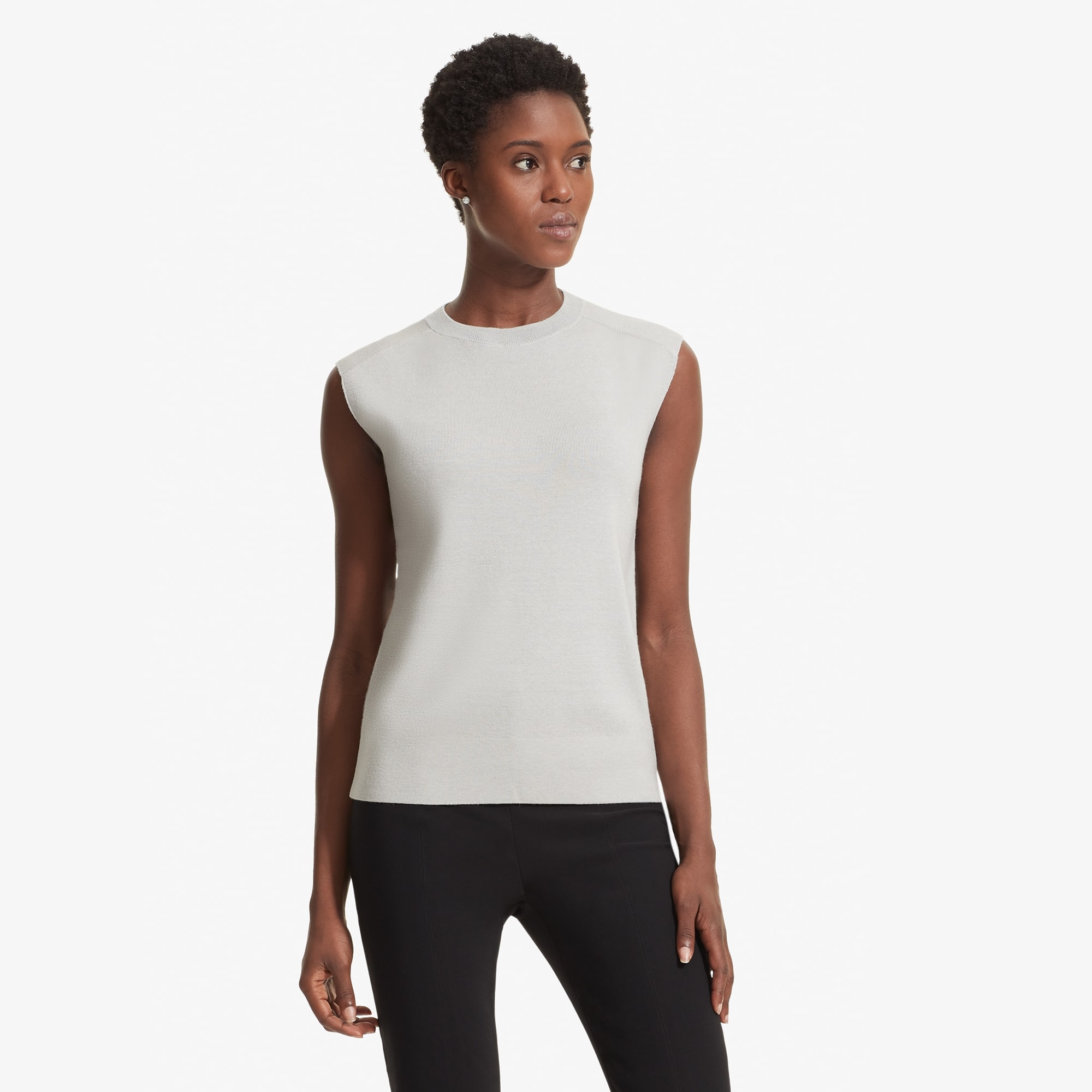 The Barbara Sweater - Soft Gray | M.M.LaFleur