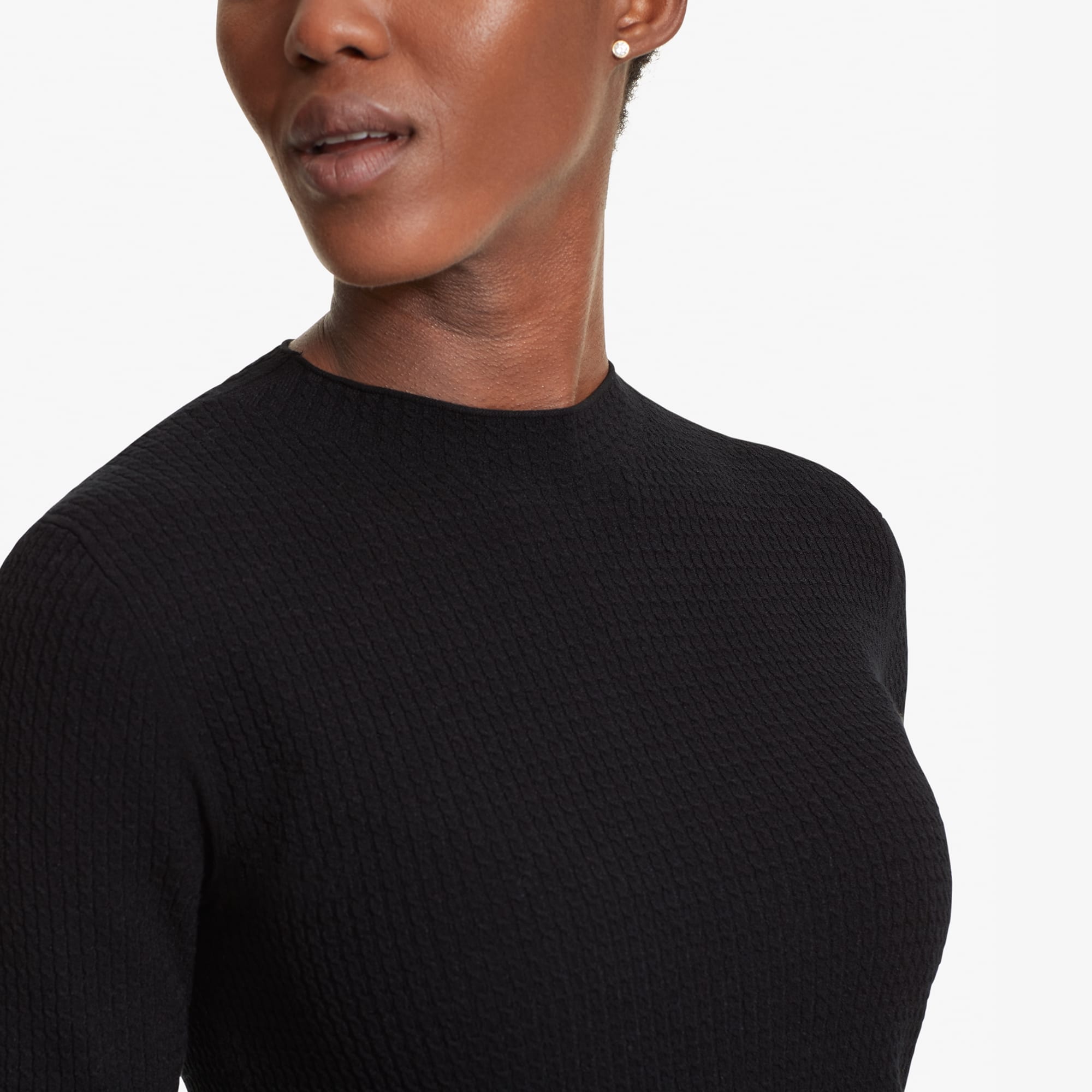 The Thelma Top—Micro Knit - Black | M.M.LaFleur