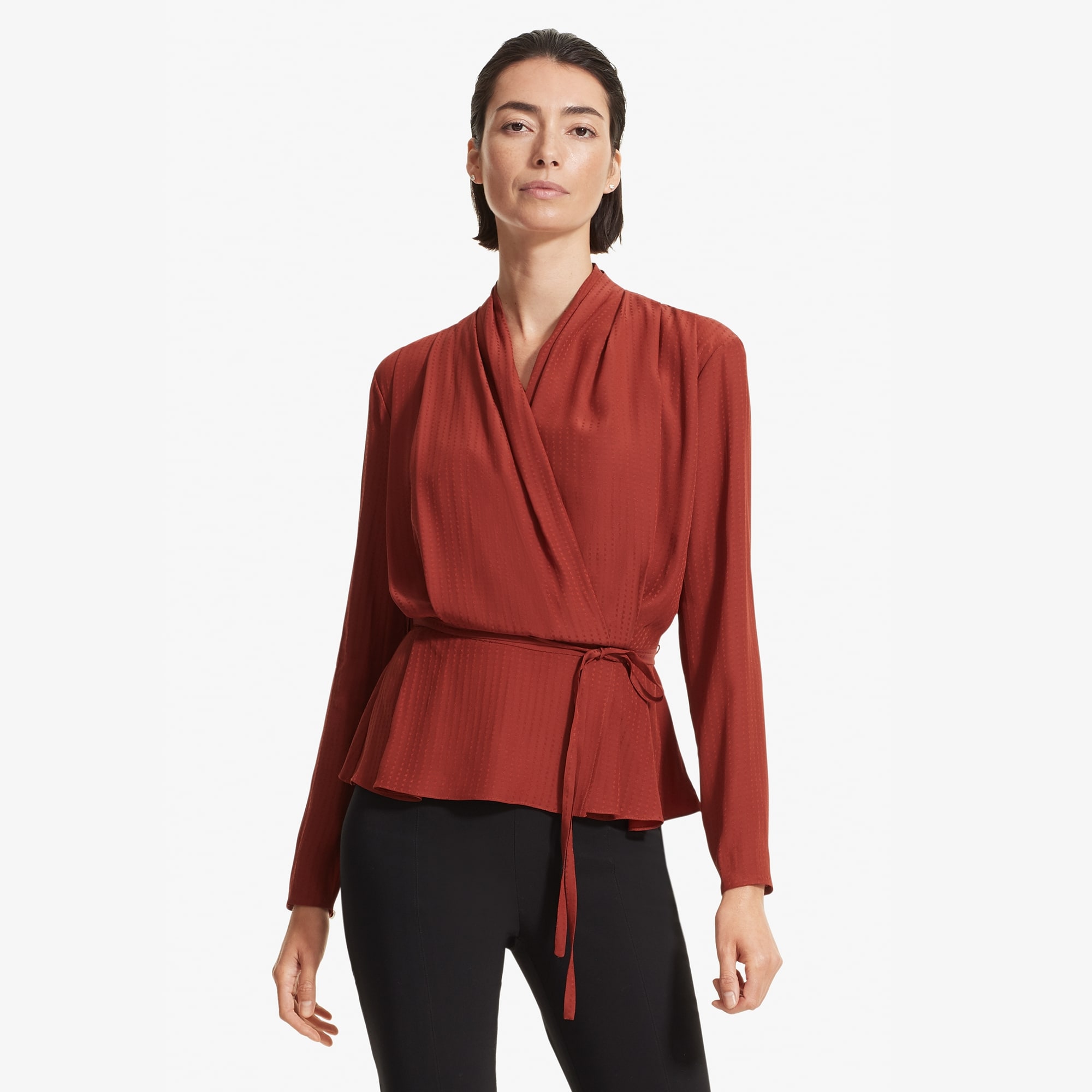 The Twyla Top—Light Foulard - Topaz | M.M.LaFleur