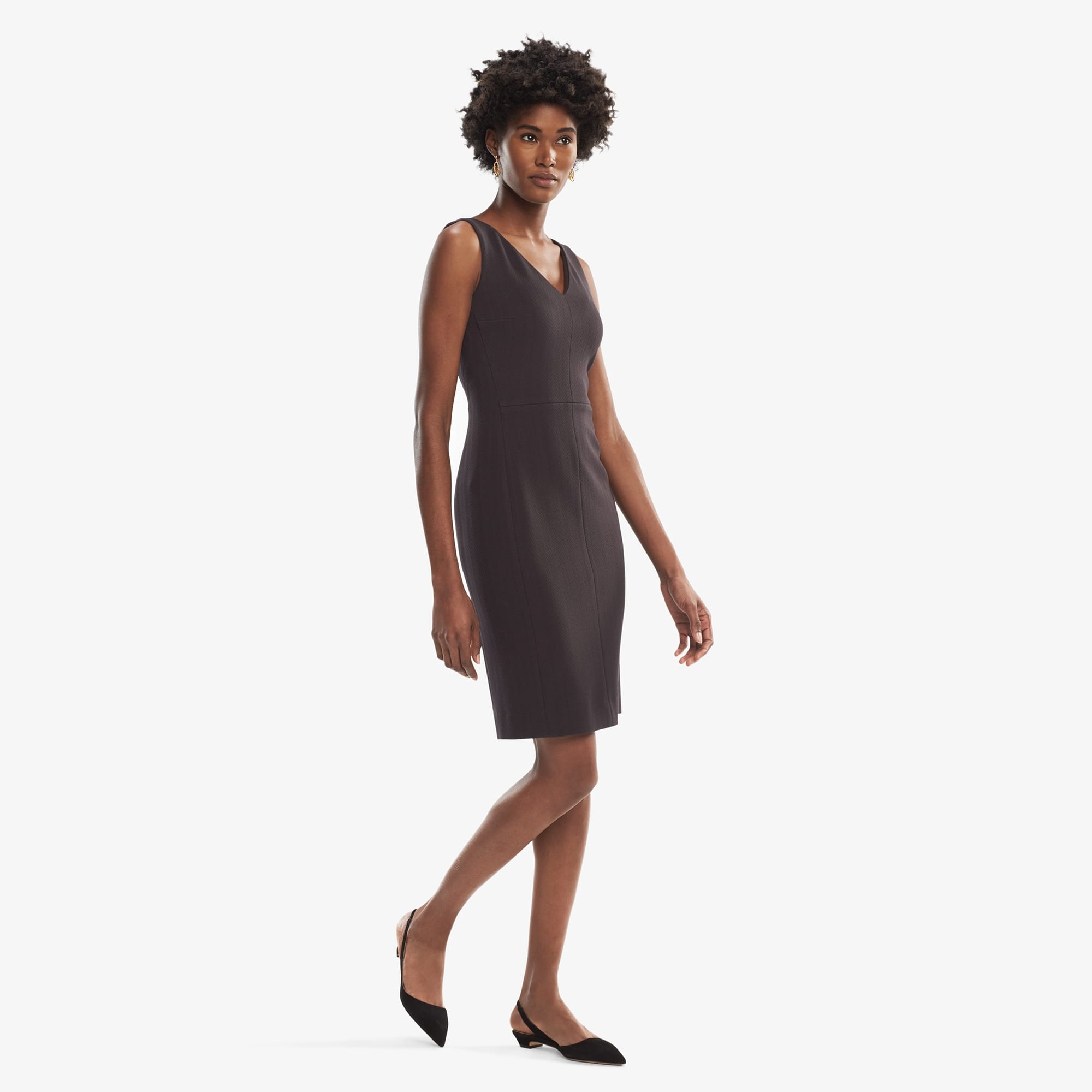 The Rachel Dress—Chevron Stripe - Fig | M.M.LaFleur