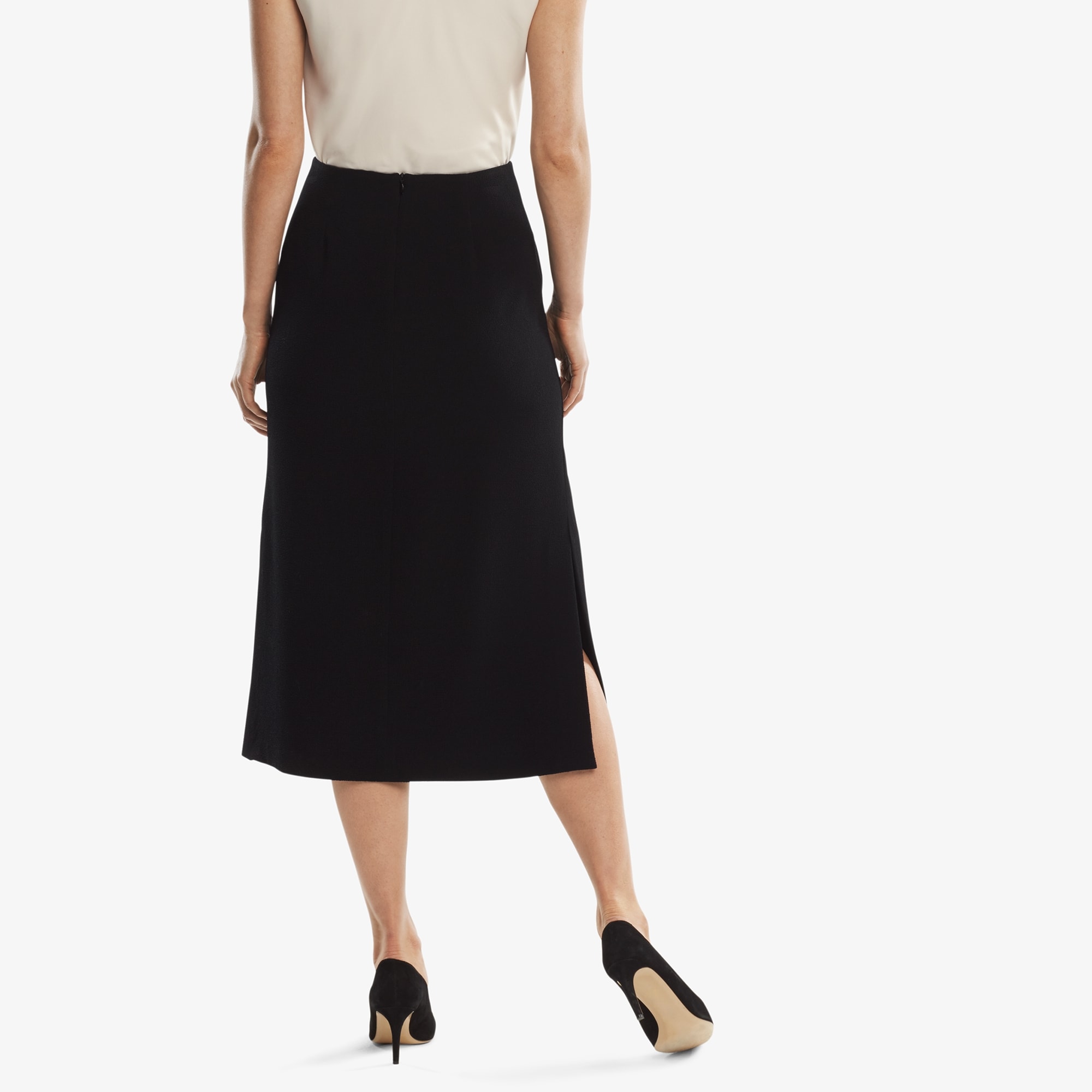 The Willoughby Skirt—Staccato - Black | M.M.LaFleur
