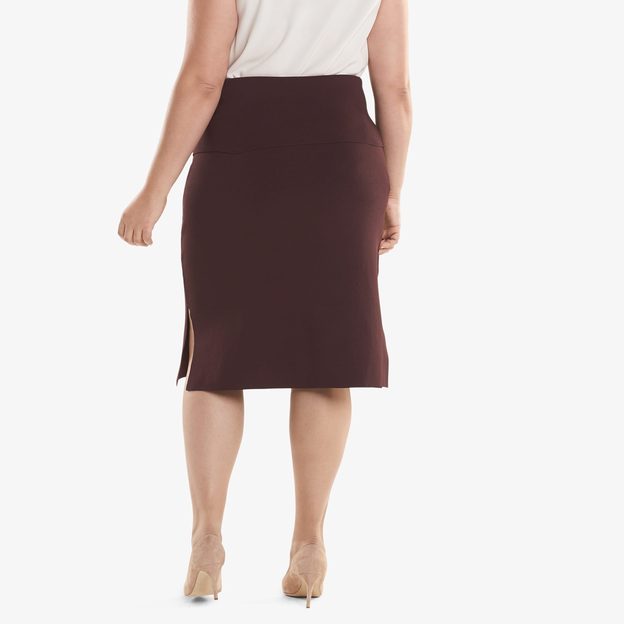 The Harlem Skirt - Bordeaux | M.M.LaFleur