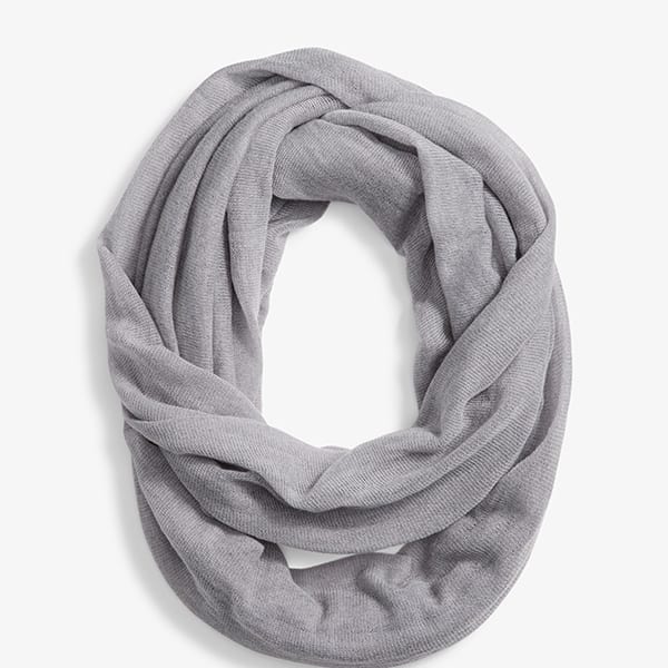 Grey infinity scarf