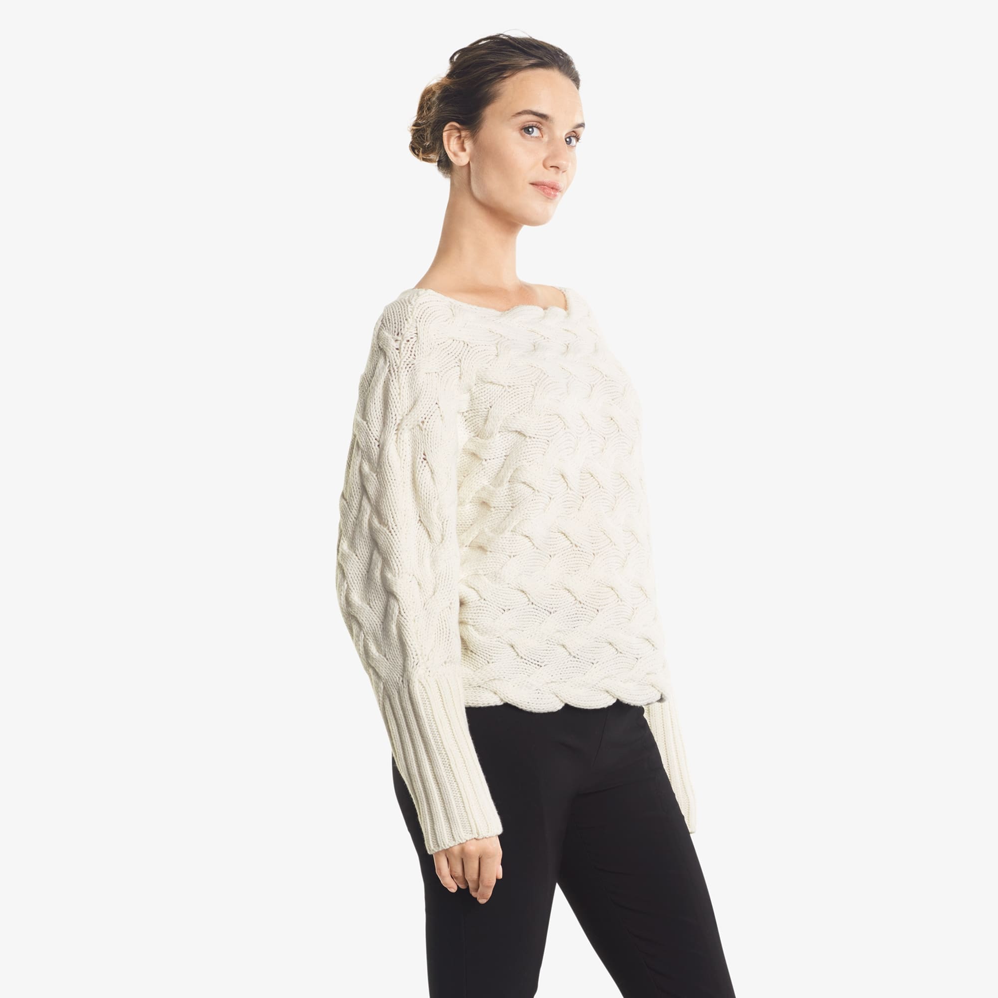 The Gemma Sweater - Alabaster | M.M.LaFleur