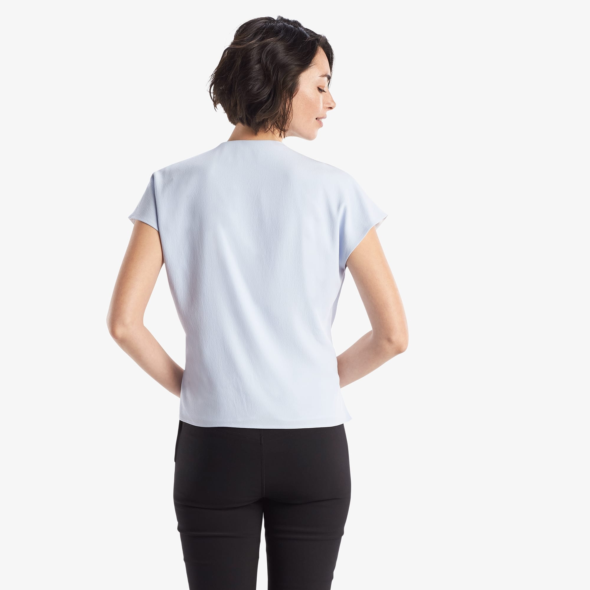 The Antonia Top—Soft Wave - Chambray | M.M.LaFleur