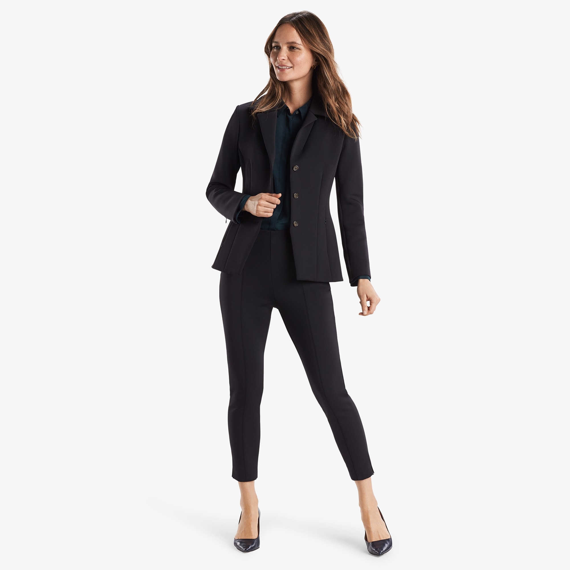 The Bansal Blazer—Scuba - Black | M.M.LaFleur