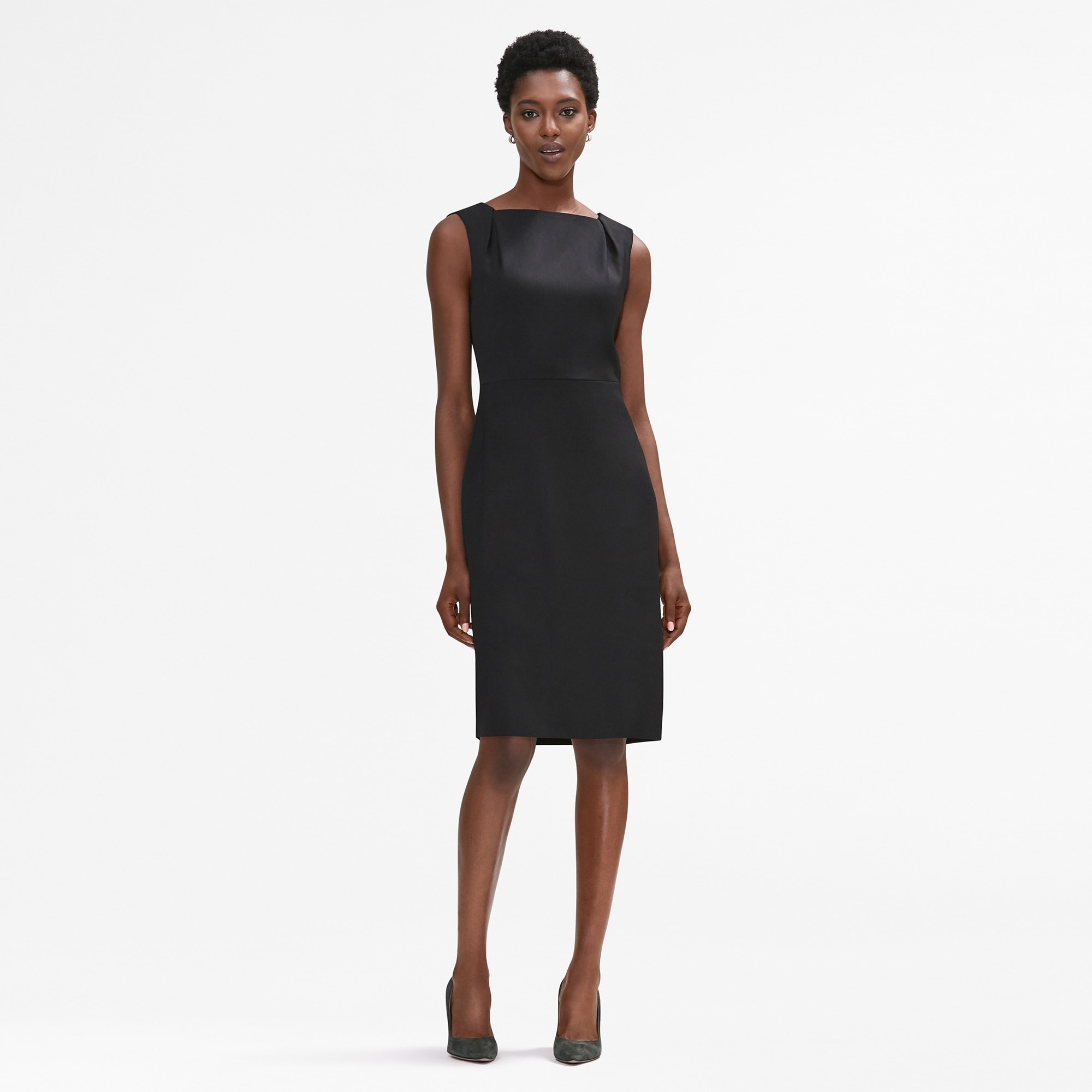 The Ryann Dress—Jet Twill - Black | M.M.LaFleur