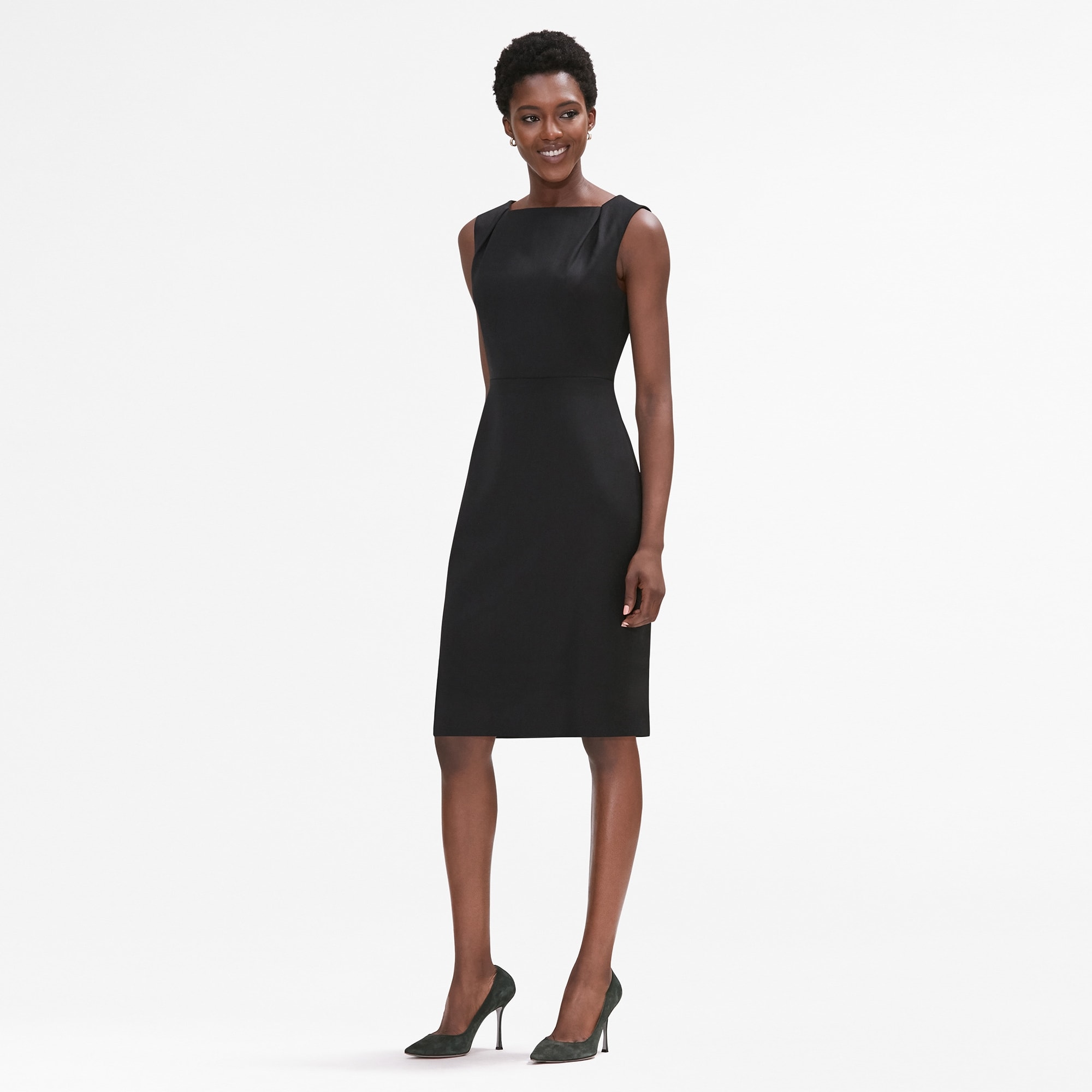 The Ryann Dress—Jet Twill - Black | M.M.LaFleur