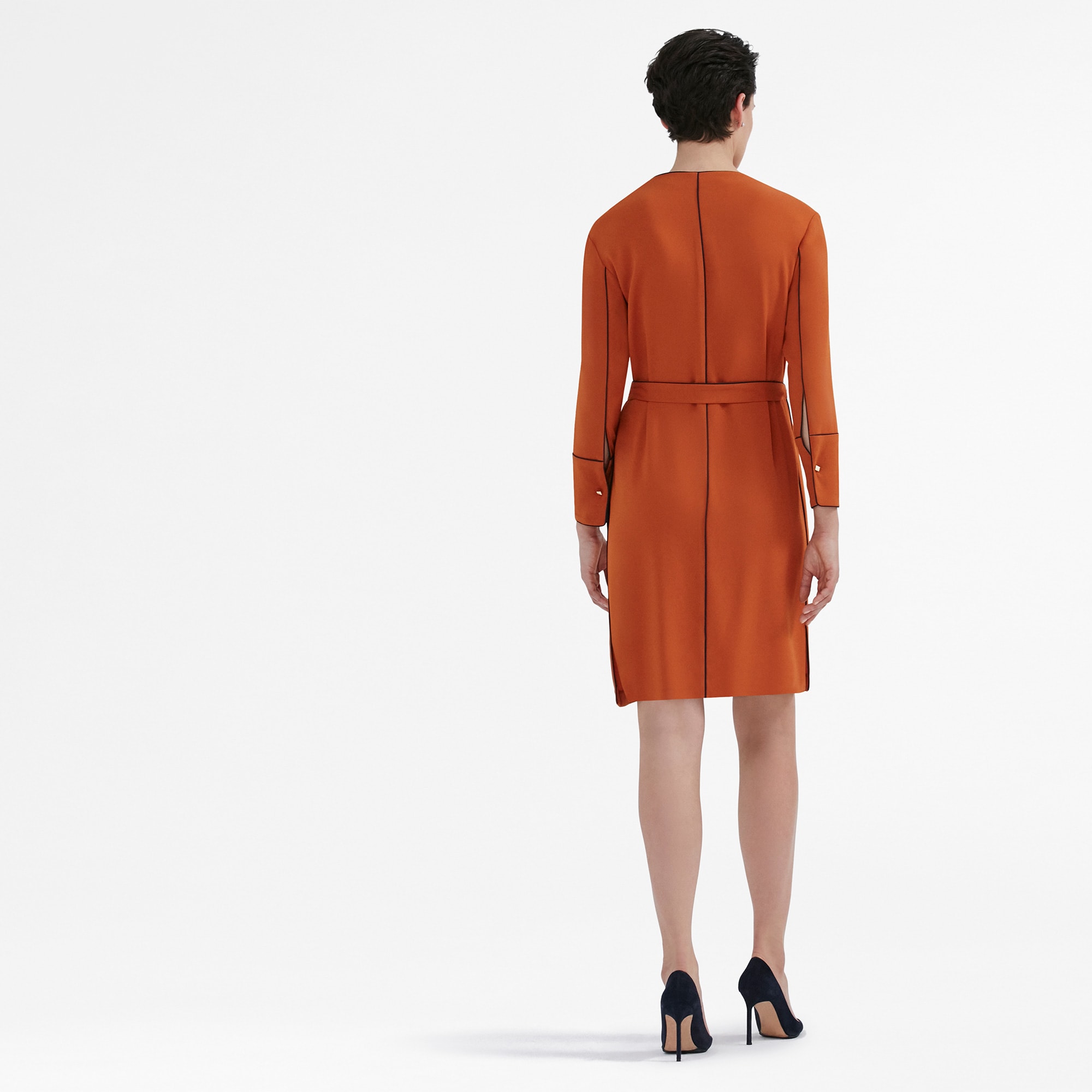 The Lola Dress - Burnt Sienna / Galaxy Blue | M.M.LaFleur