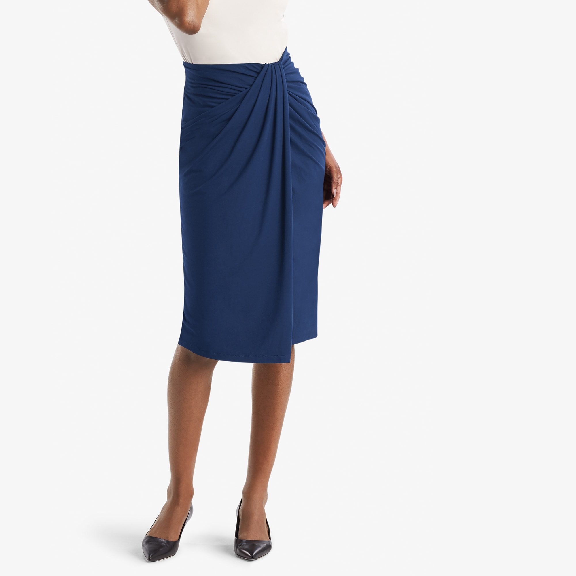 The Minetta Skirt - Regent Blue | M.M.LaFleur