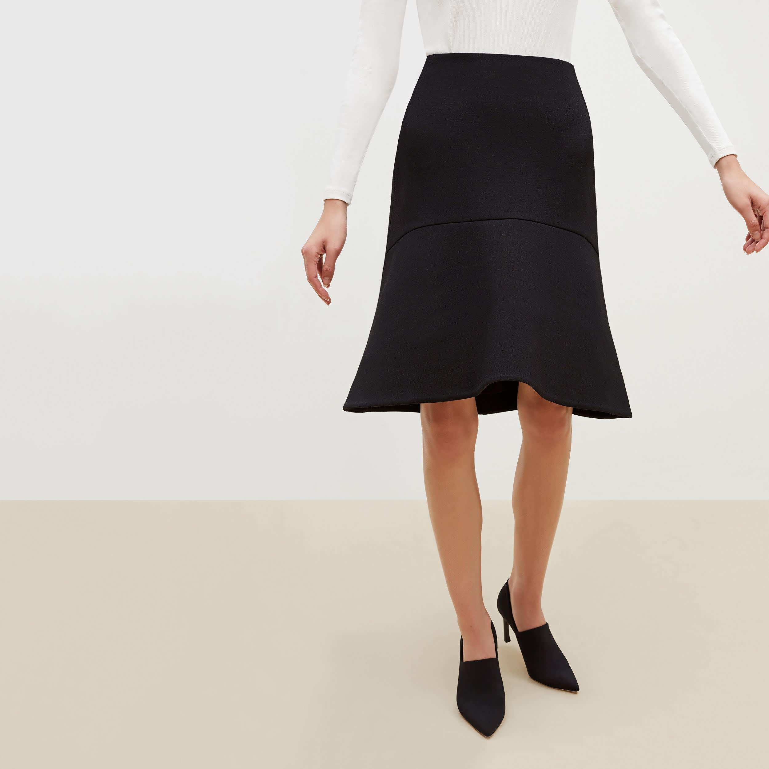 The Astor Skirt—Worth - Black Worth | M.M.LaFleur