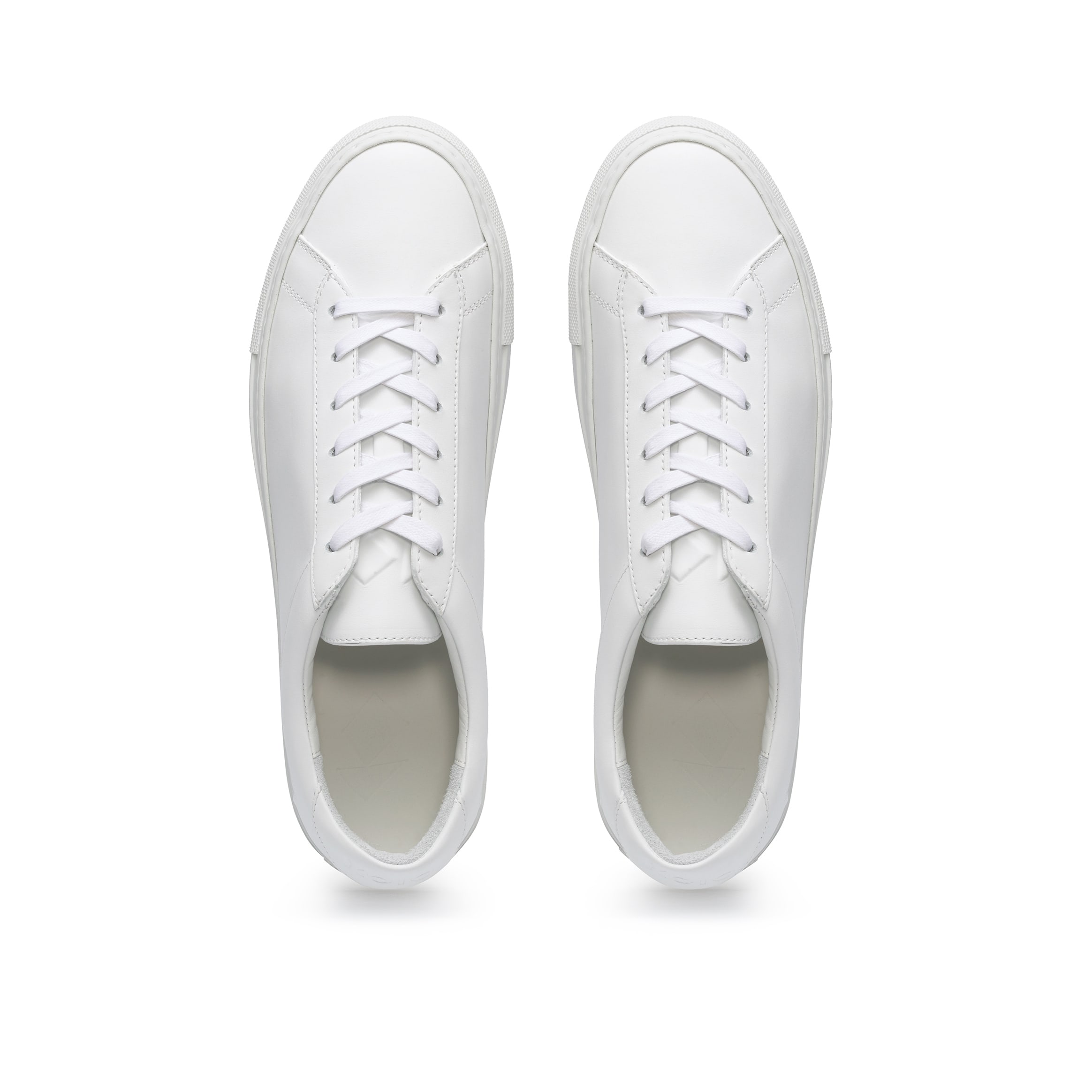 top white leather sneakers