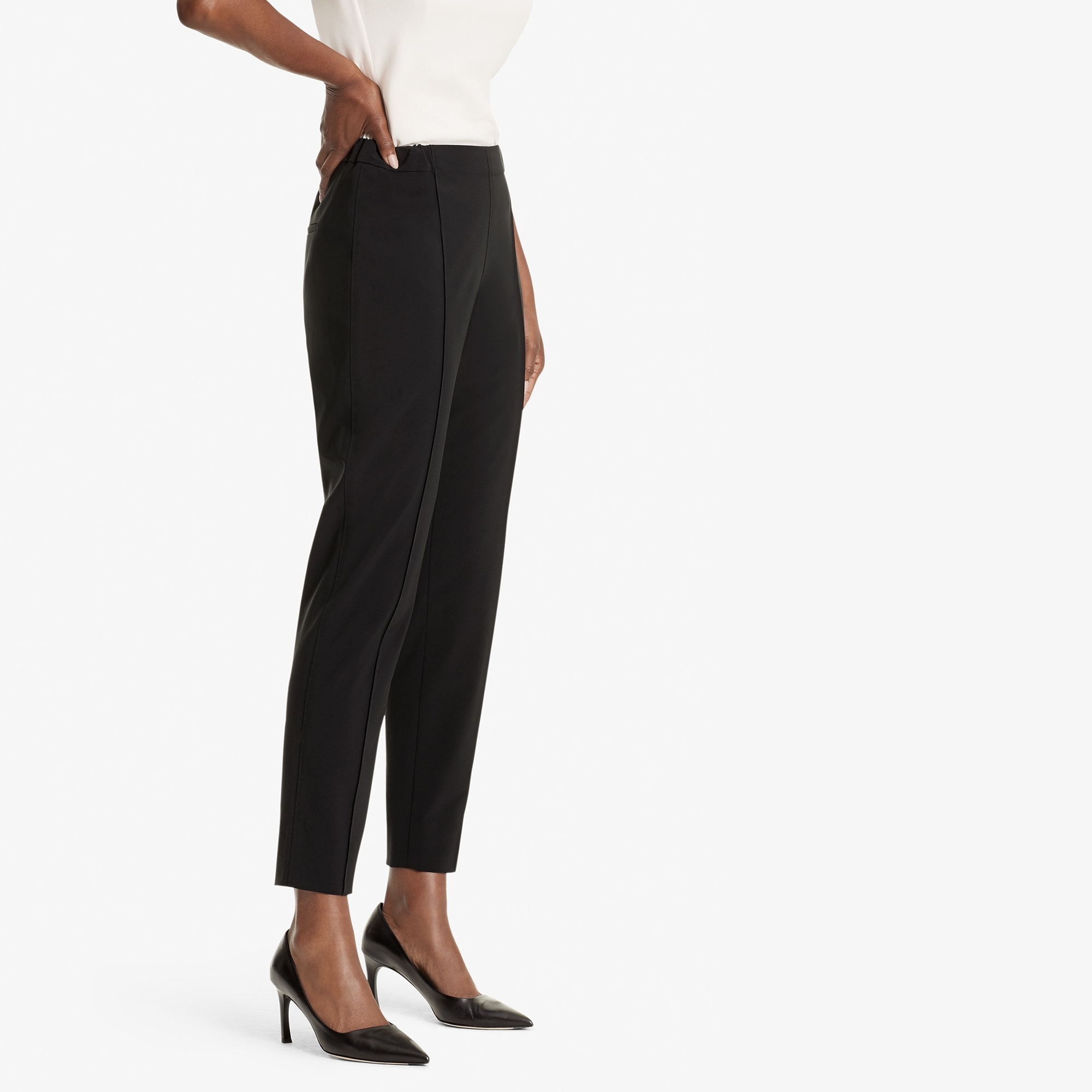 The Colby 1.0 Pant—Origami Suiting - Black | M.M.LaFleur