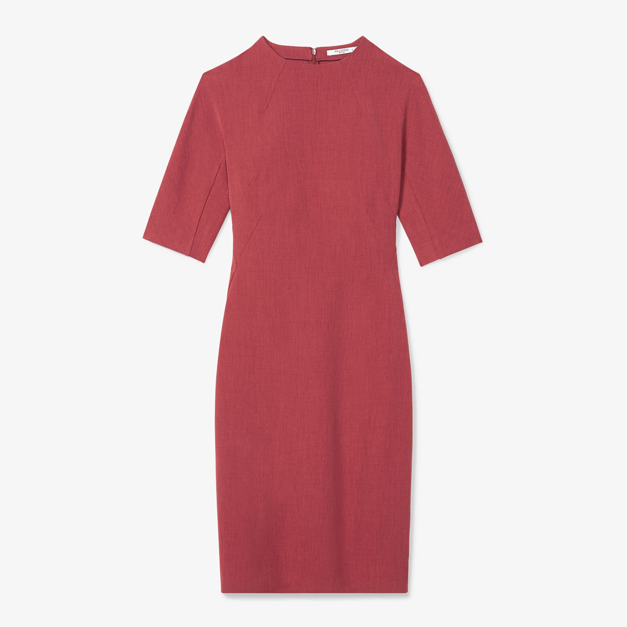 The Farnoosh Dress - Brick Red | M.M.LaFleur