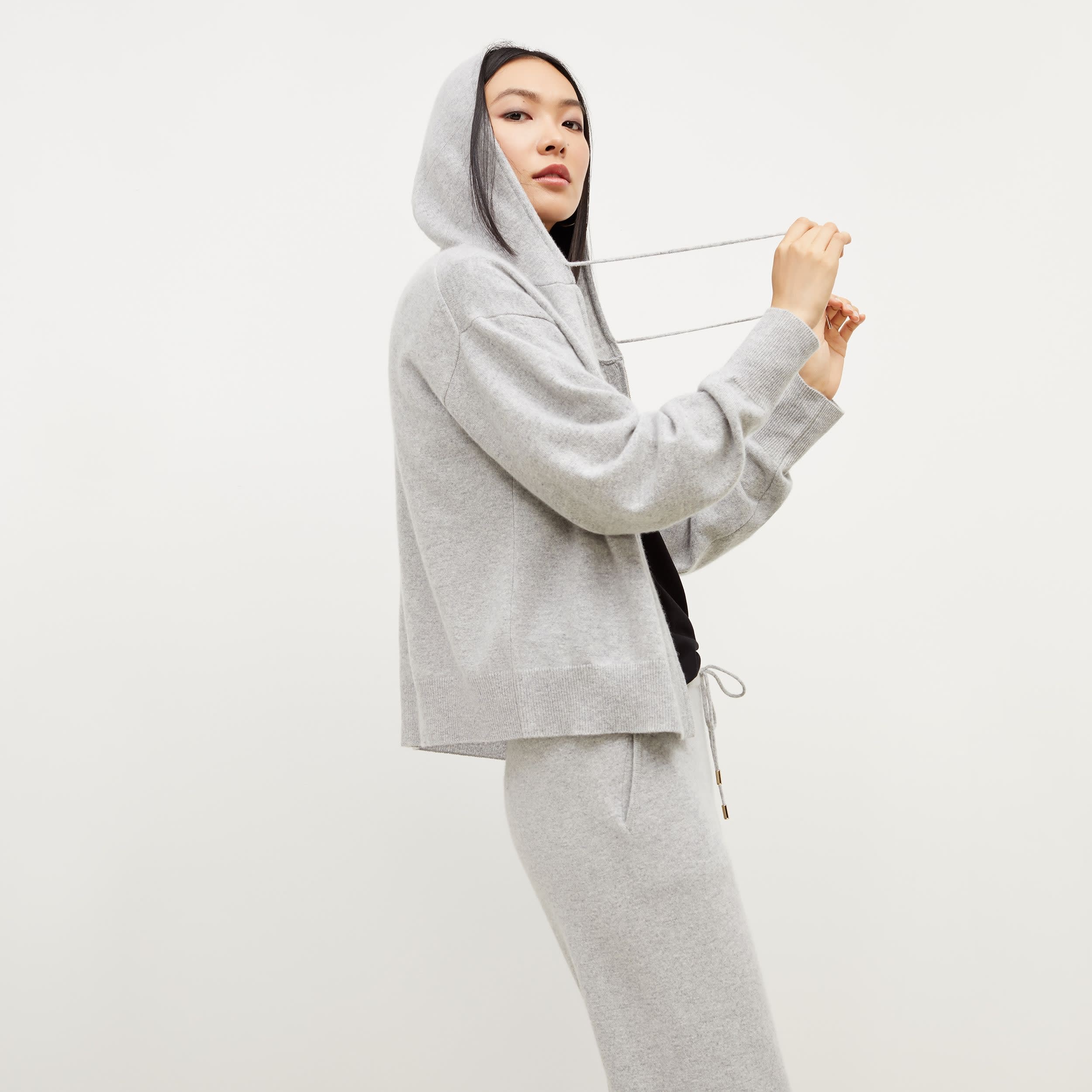 The Judith Hoodie—Cashmere - Heather Gray | M.M.LaFleur