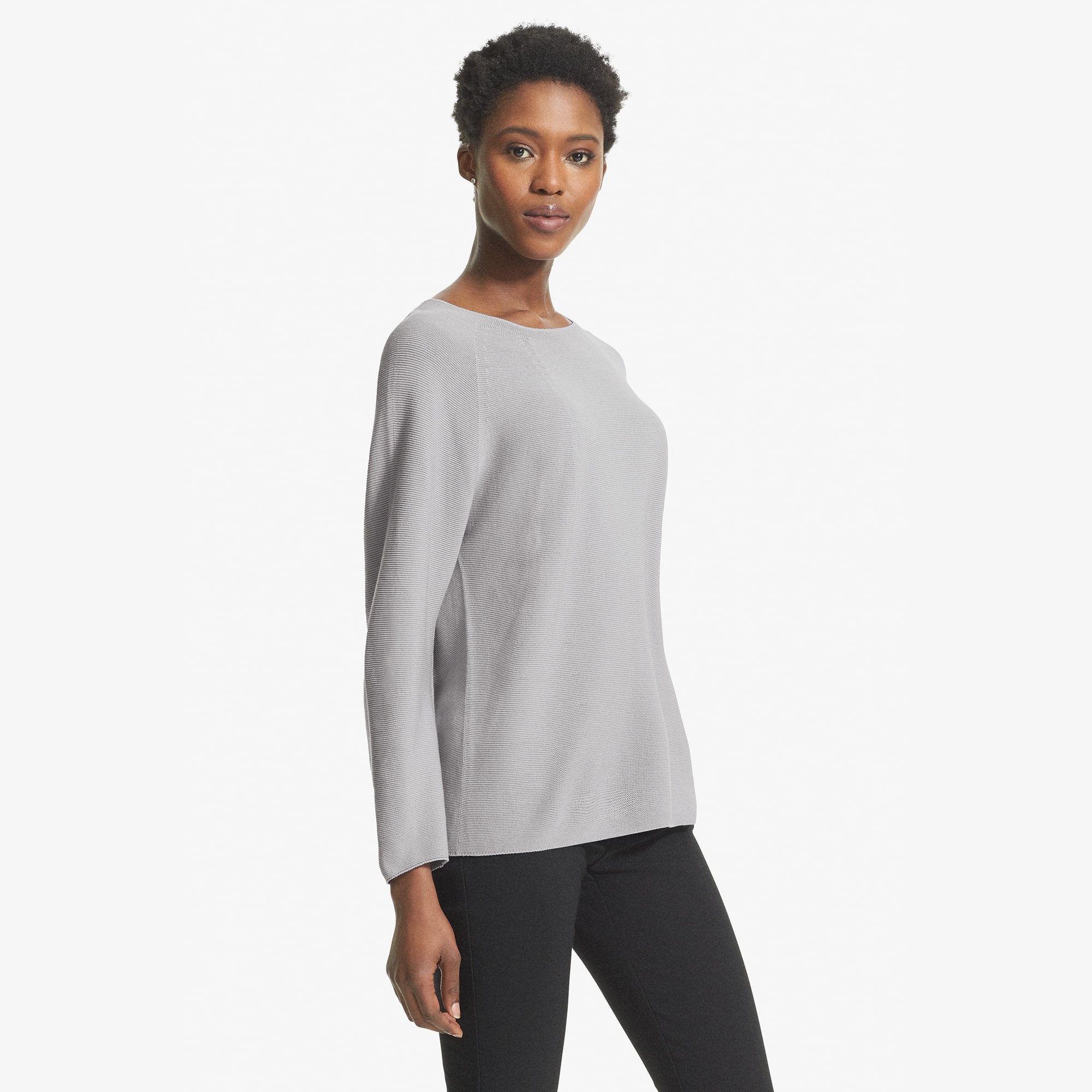 The Chadwick Sweater Pewter M M Lafleur