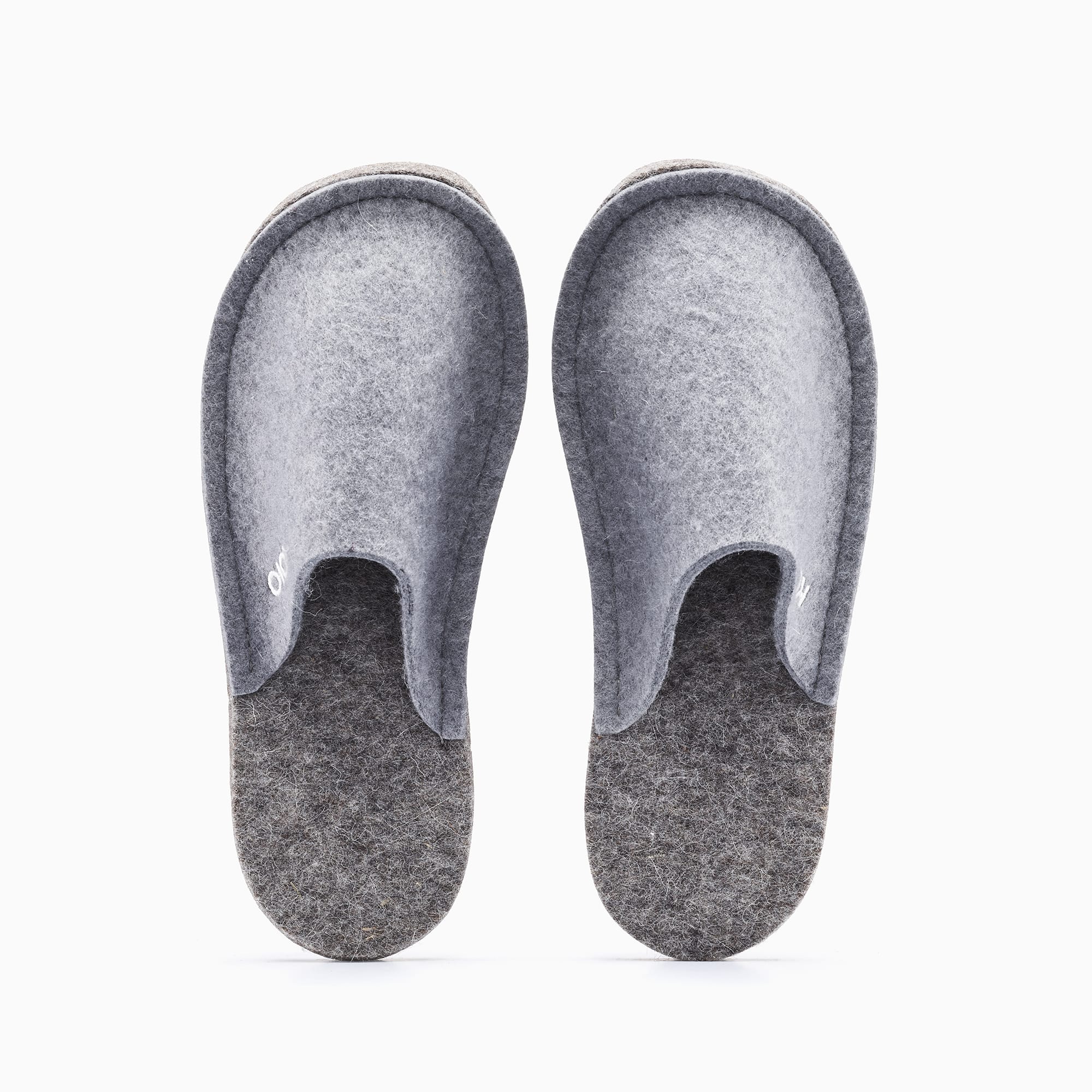 gray slippers