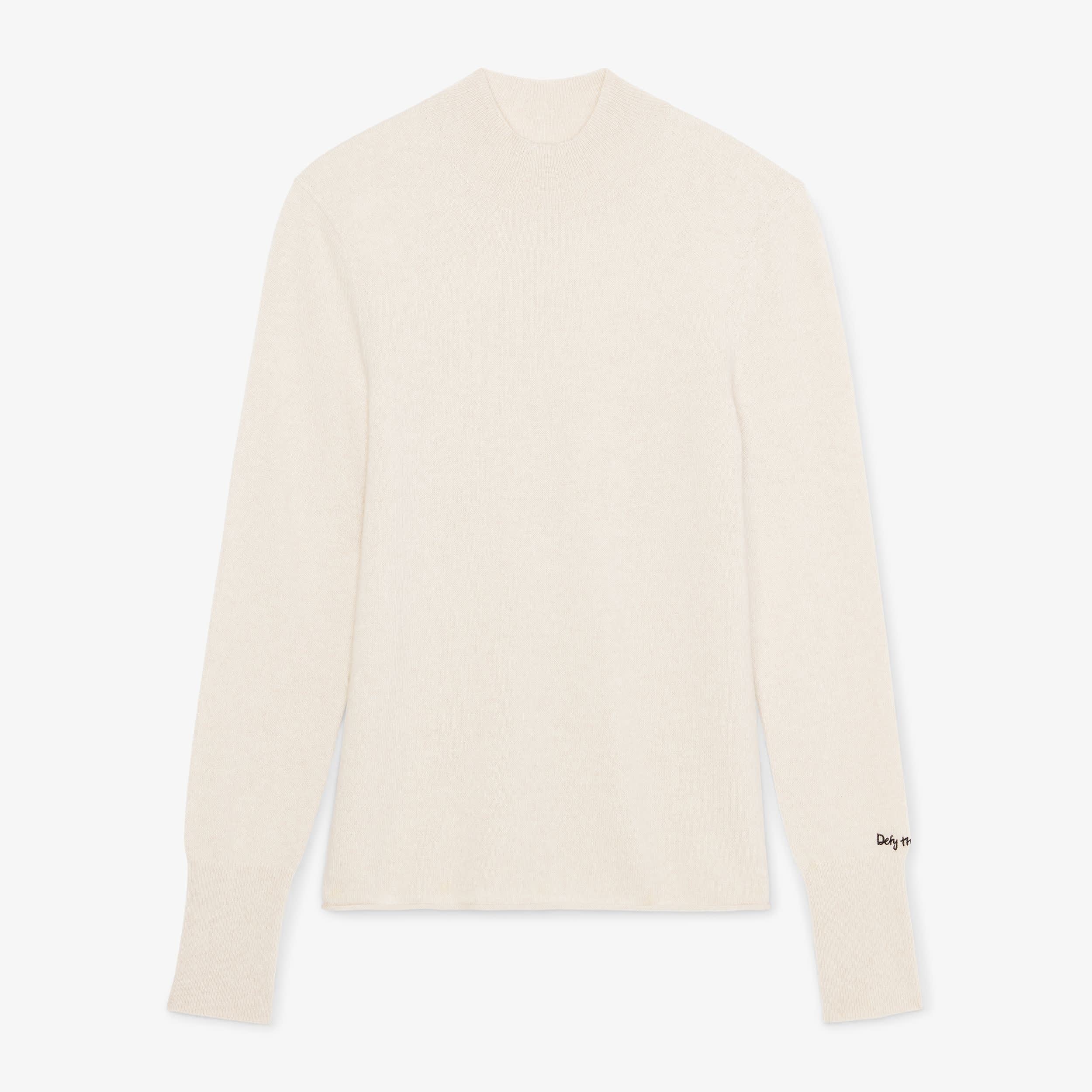 The Luan Sweater—Cashmere - Ivory Melange | M.M.LaFleur