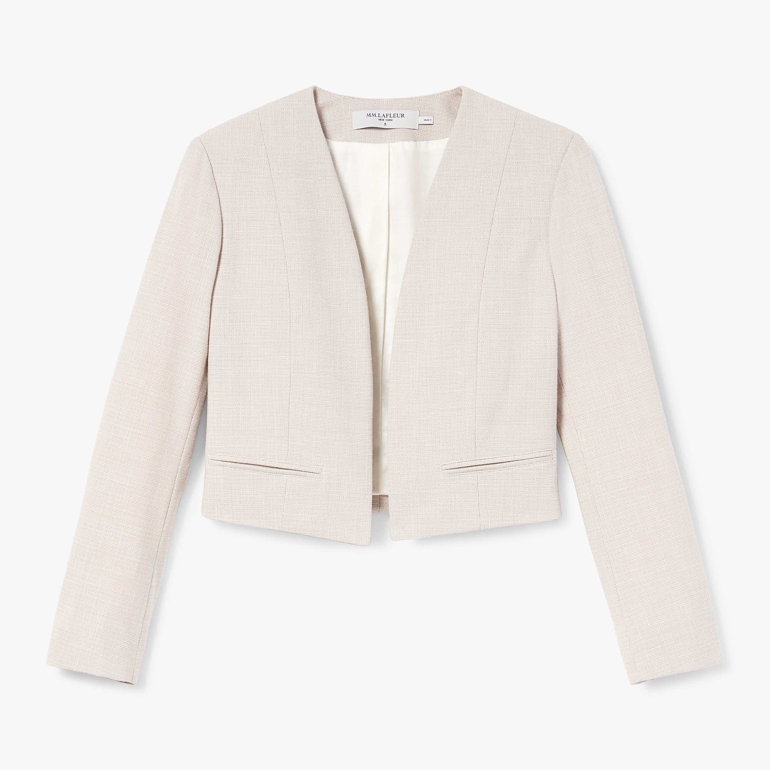 The Neale Jacket—Crosshatch - Dove | M.M.LaFleur