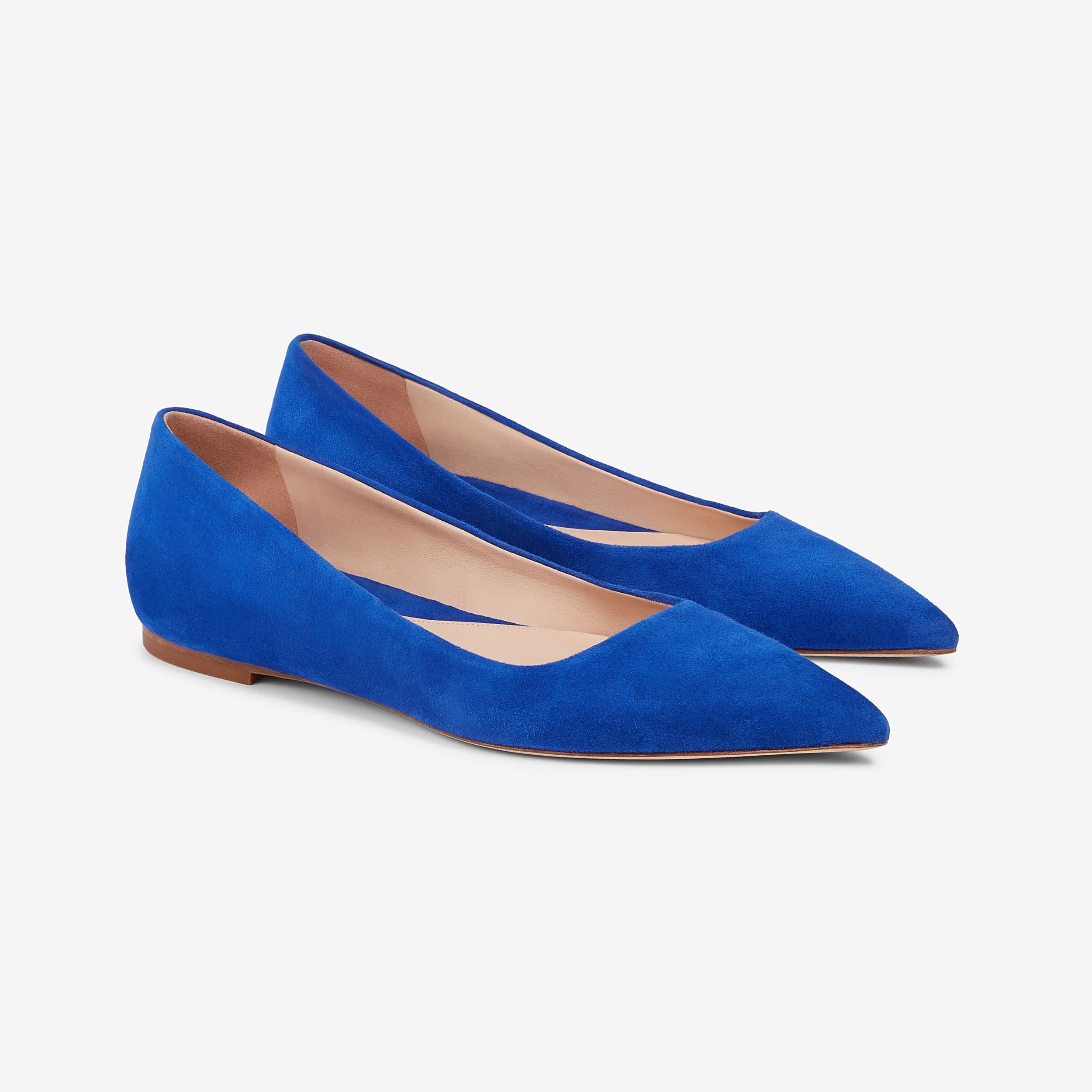 The Rowan Flat—Suede - Ultramarine | M.M.LaFleur