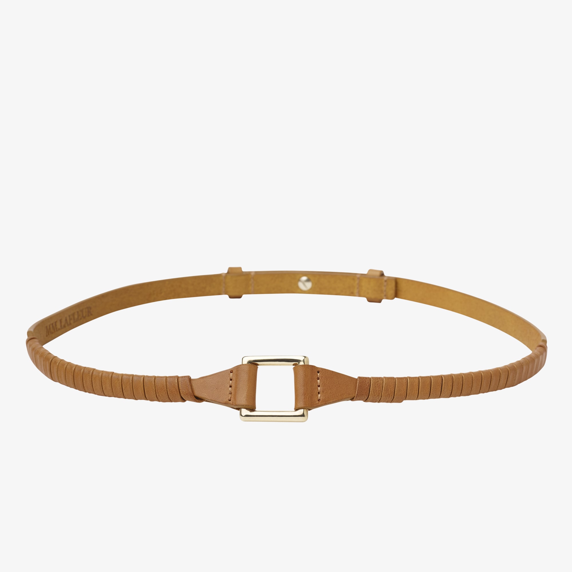 The Coiled Leather Belt - Deep Saffron | M.M.LaFleur