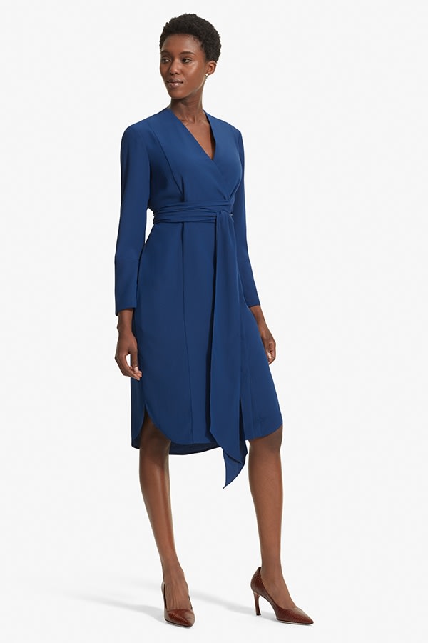 The Gosia Dress Soft Wave Azurite M M Lafleur