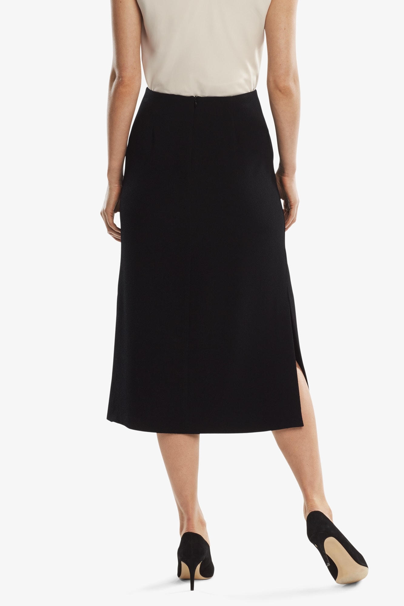 Willoughby Skirt Staccato - Black | M.M.LaFleur