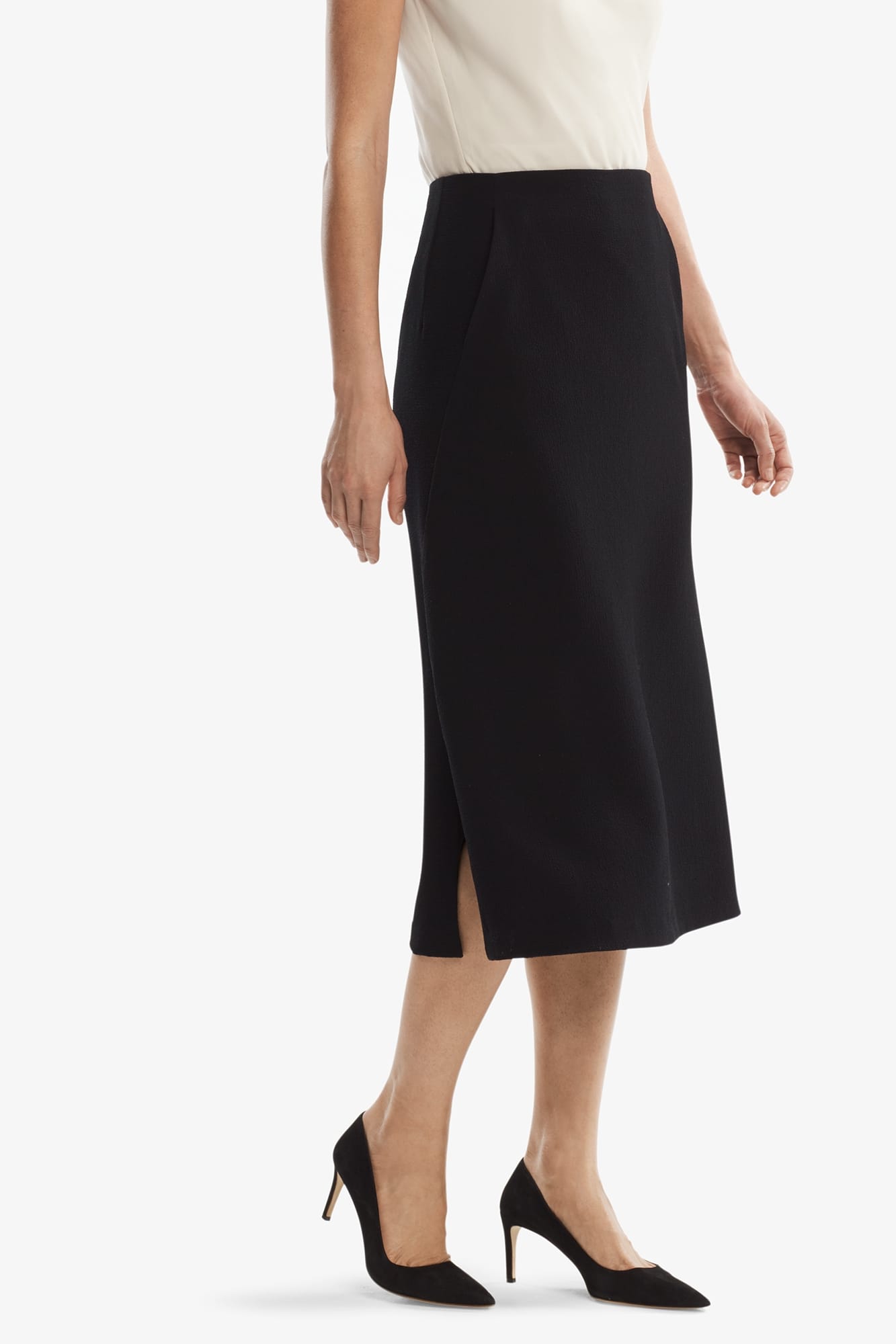 Willoughby Skirt Staccato - Black | M.M.LaFleur