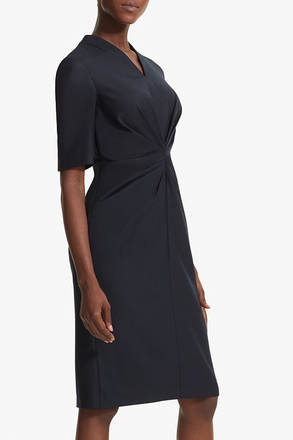 The Cynthia Dress—Washable Wool Twill - Black | M.M.LaFleur