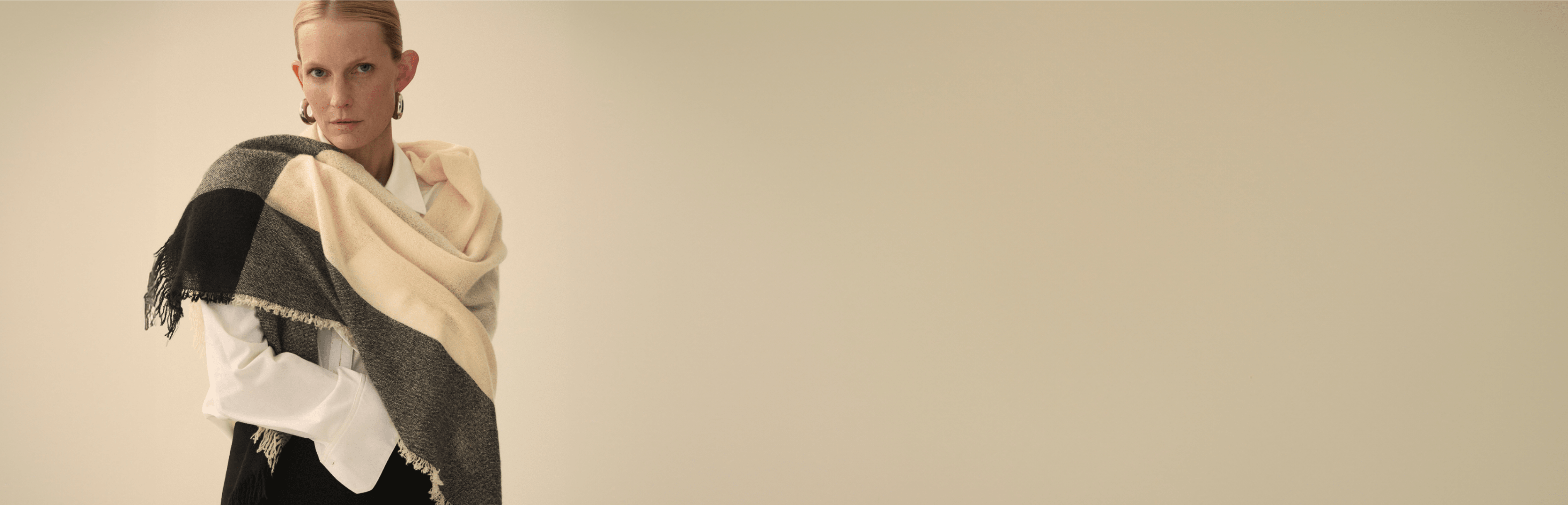 image of a woman wearing a scarf