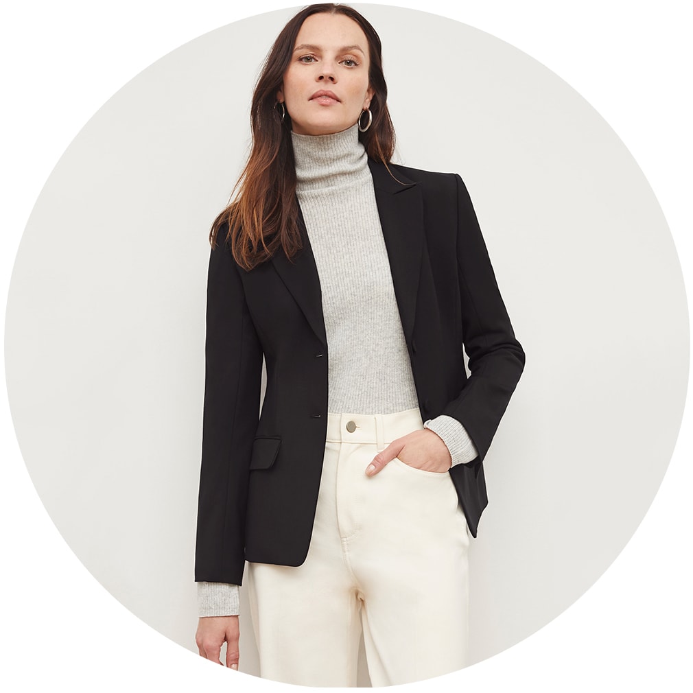 Yasmine Blazer - Wool Twill :: Camel – M.M.LaFleur