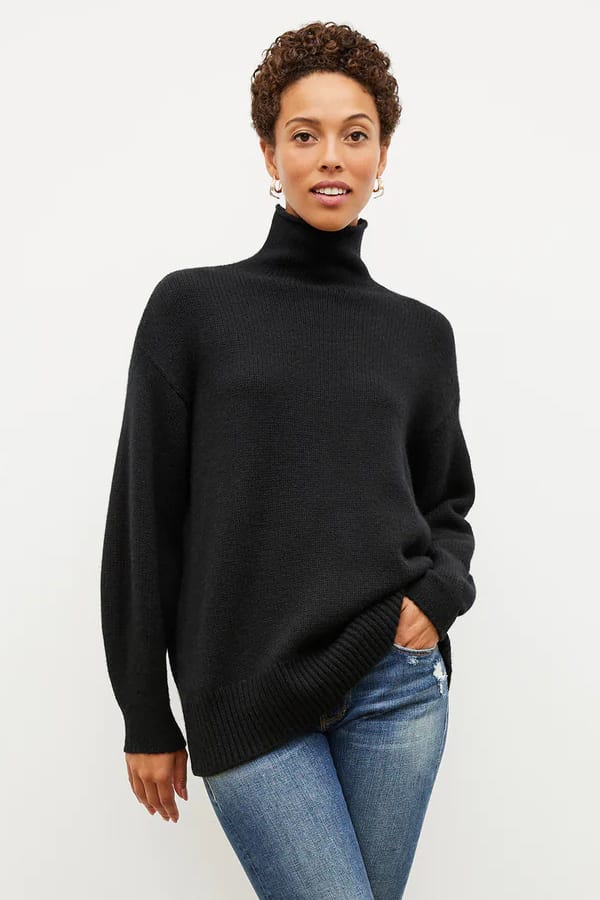 Lea Sweater - Plush Cashmere :: Black – M.M.LaFleur
