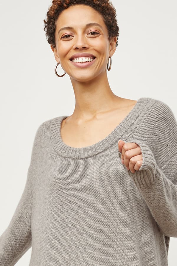 Theo Pullover - Plush Cashmere :: Stormcloud