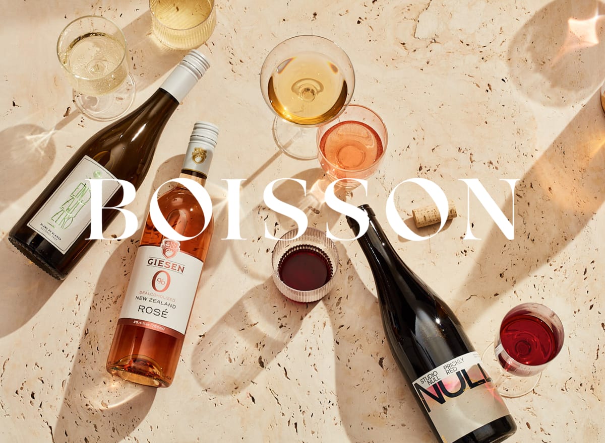 Boisson logo + selection of beverages