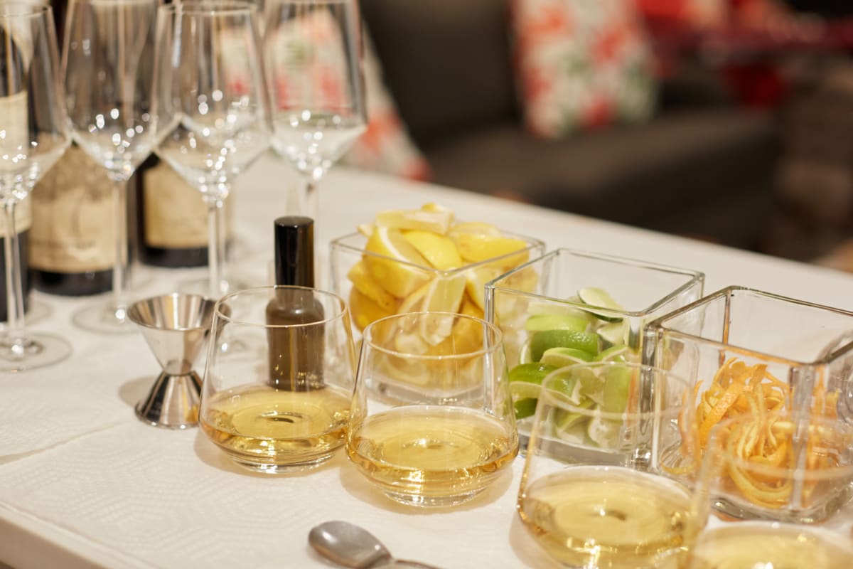 cocktail setup