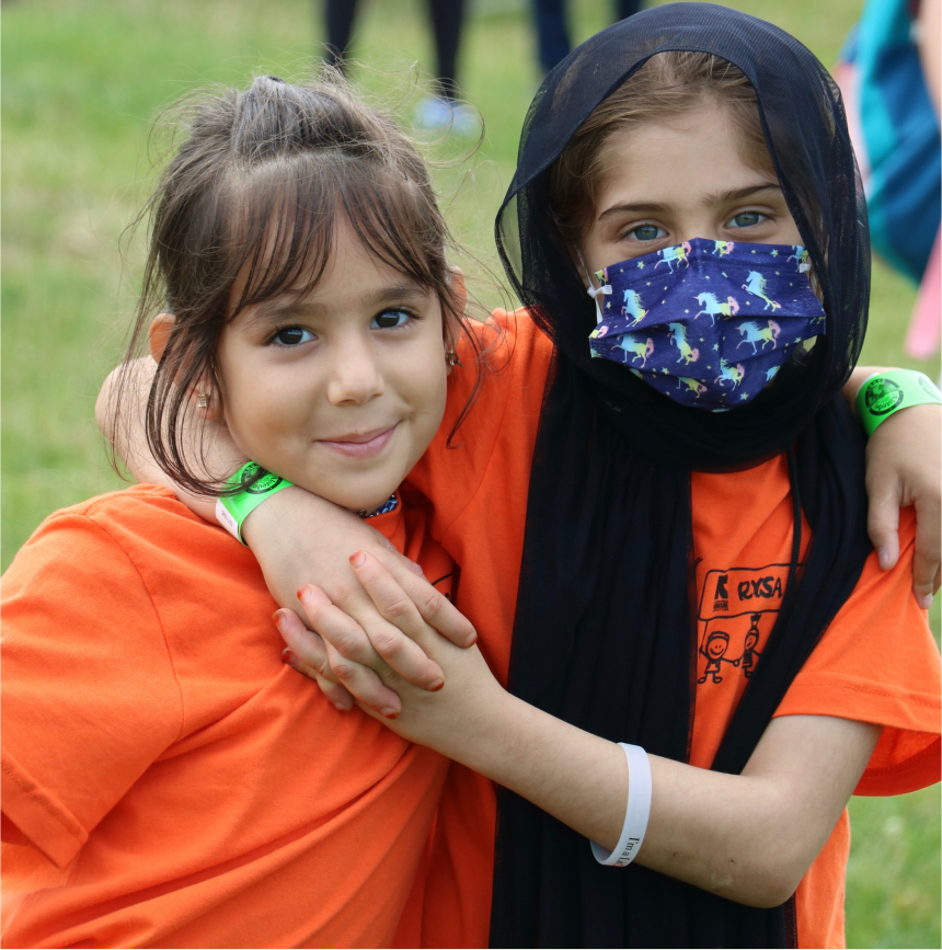 image of two children