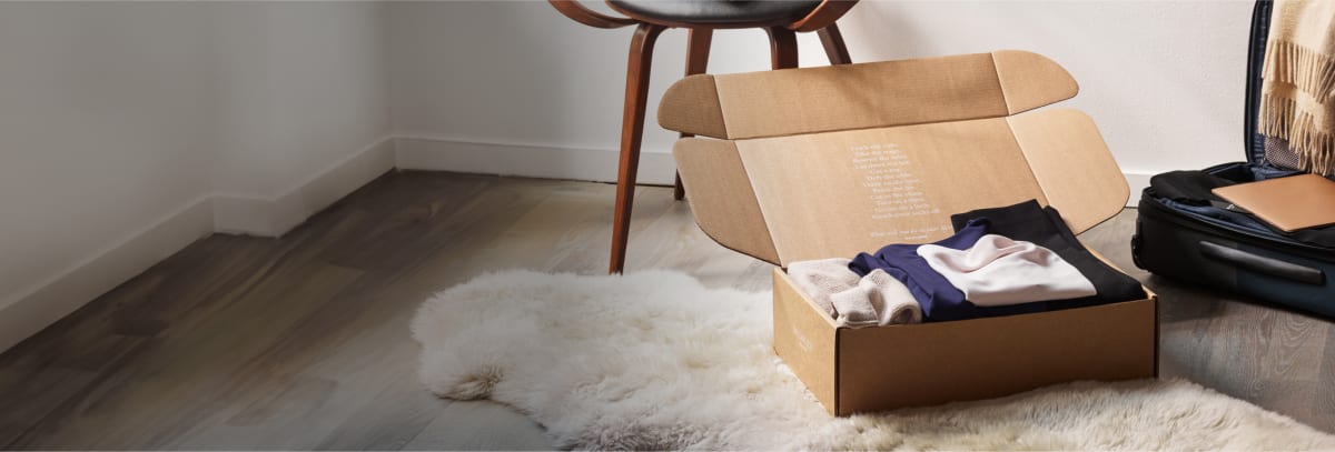 Image of a box of clothes