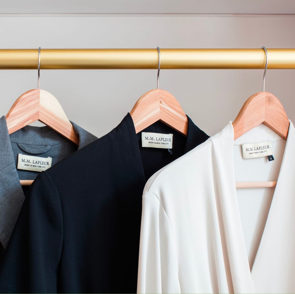 Image of a rack of clothes
