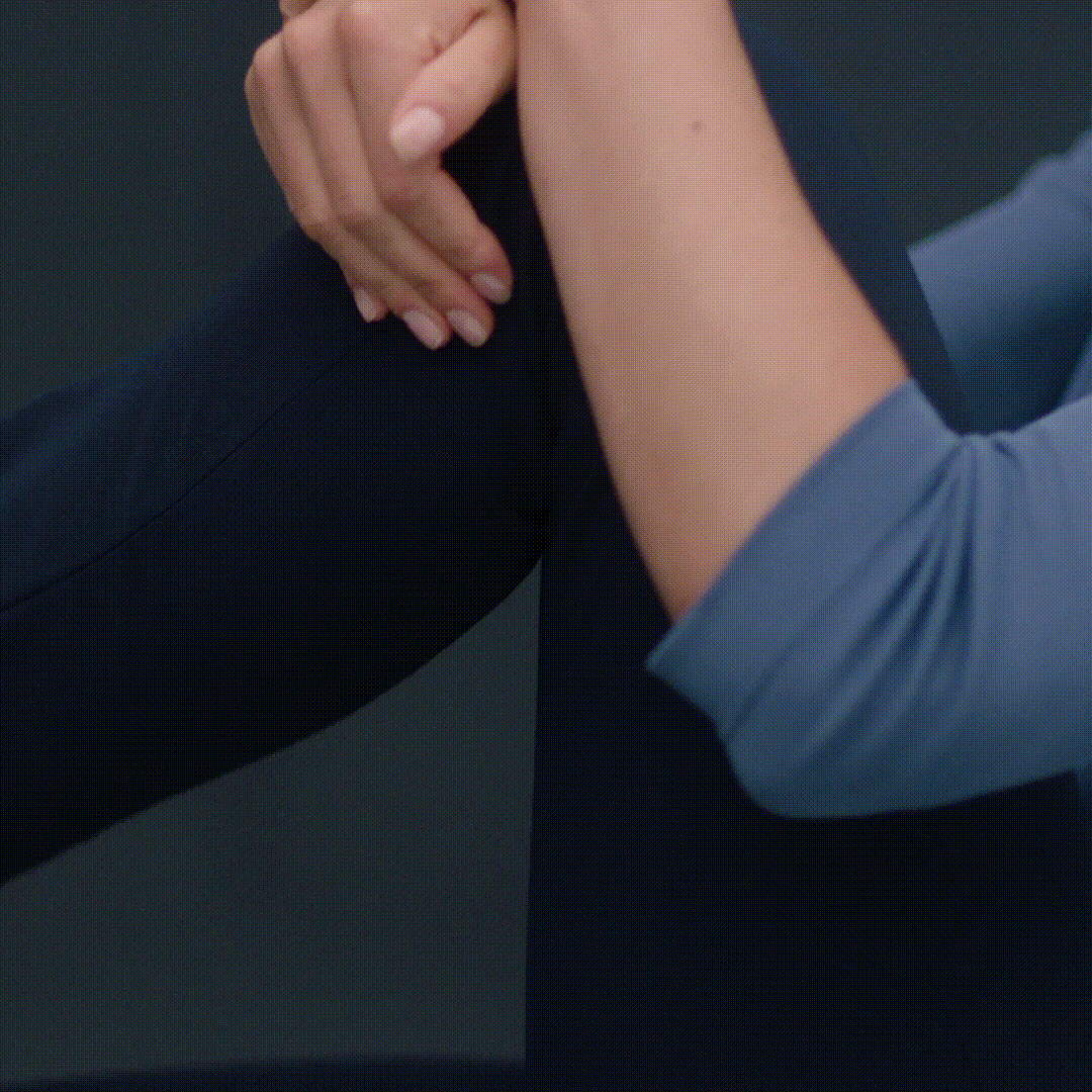 Gif of foster pants changing length