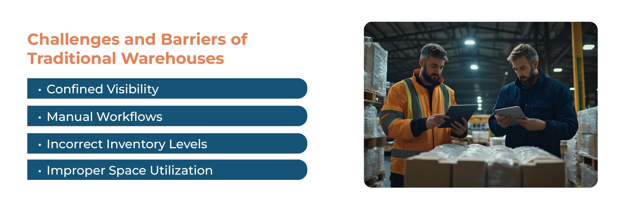 Challenges of traditional warehouses