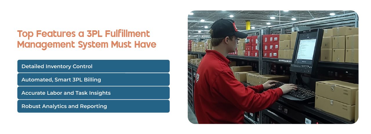 3PL Fulfillment Management System Features