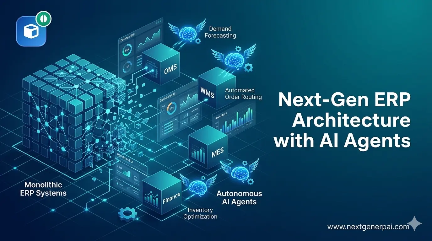 Next-Gen ERP Architecture: From Monolithic Systems to Autonomous AI Agents