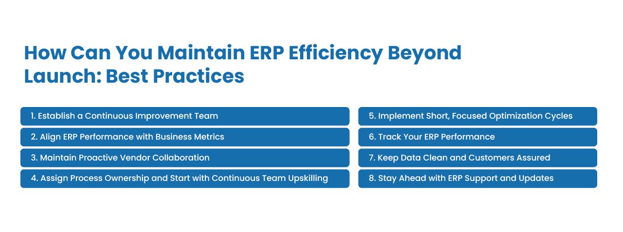 Post-implementation erp
