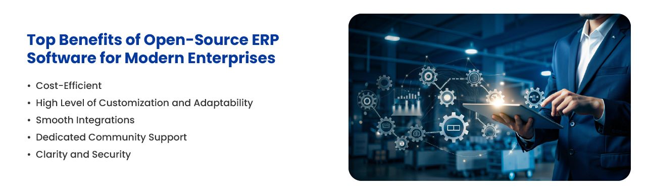 Open-source erp software benefits