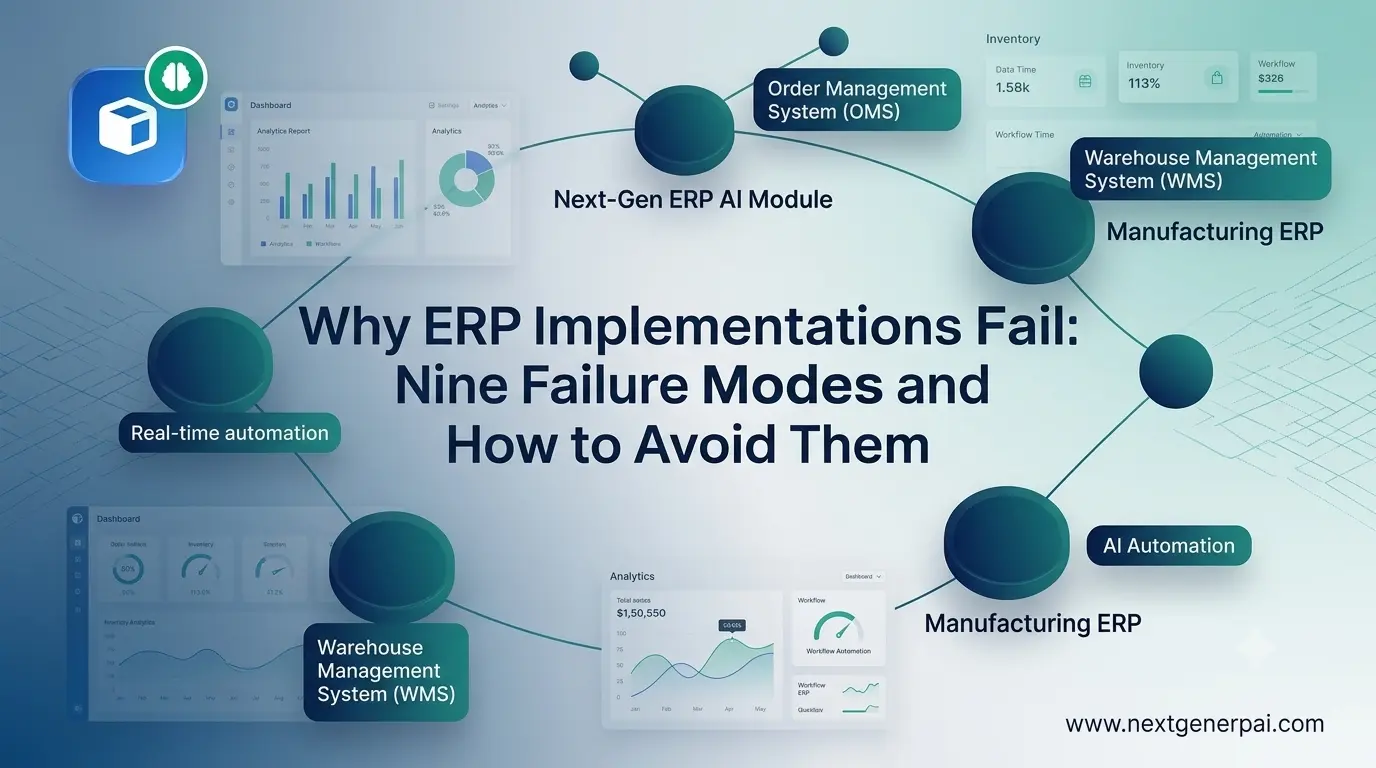 Why ERP Implementations Fail: Nine Failure Modes and How to Avoid Them