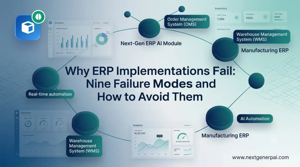 Why ERP Implementations Fail: Nine Failure Modes and How to Avoid Them