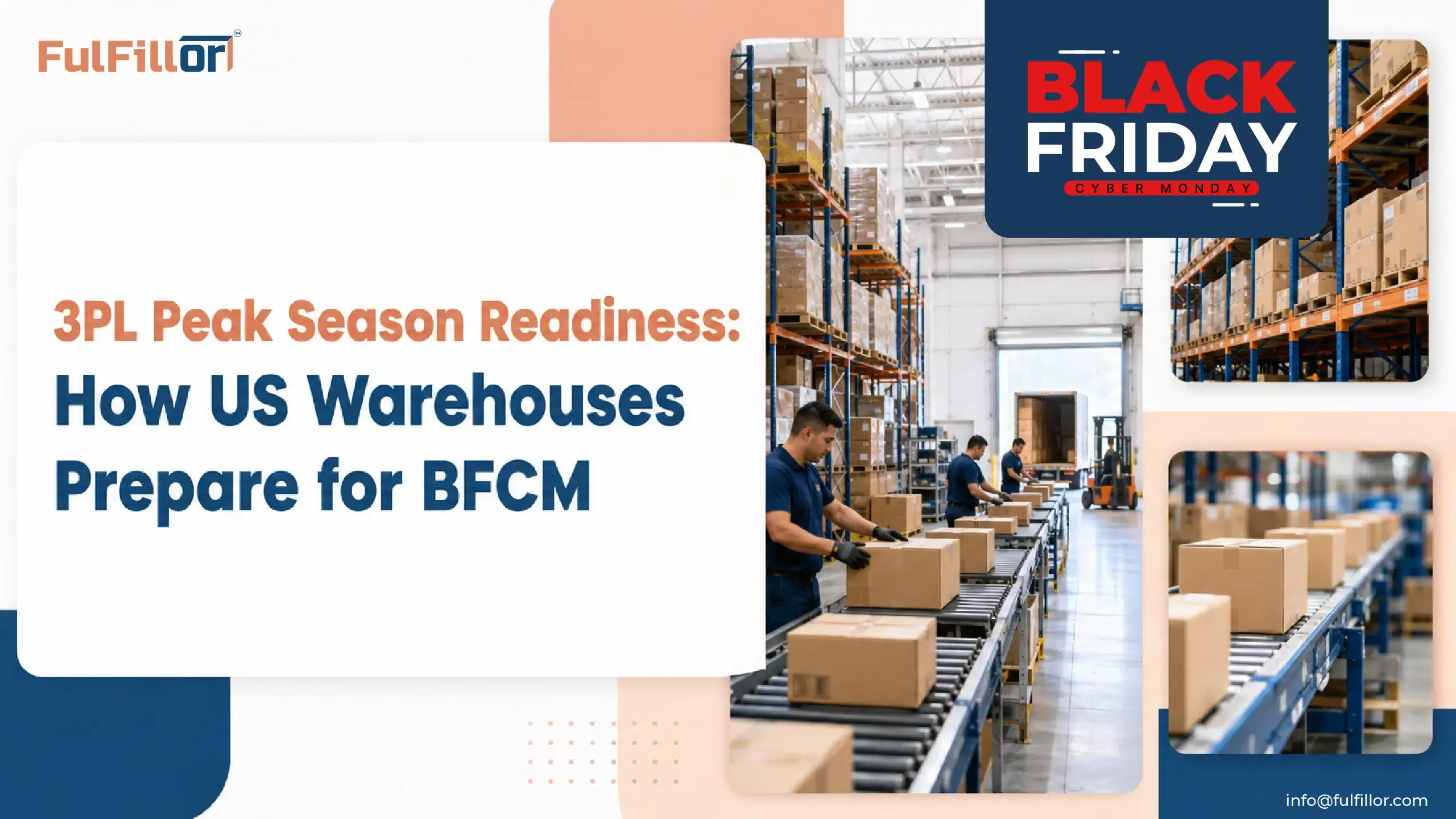 3PL peak season readiness for US warehouses preparing for Black Friday and Cyber Monday