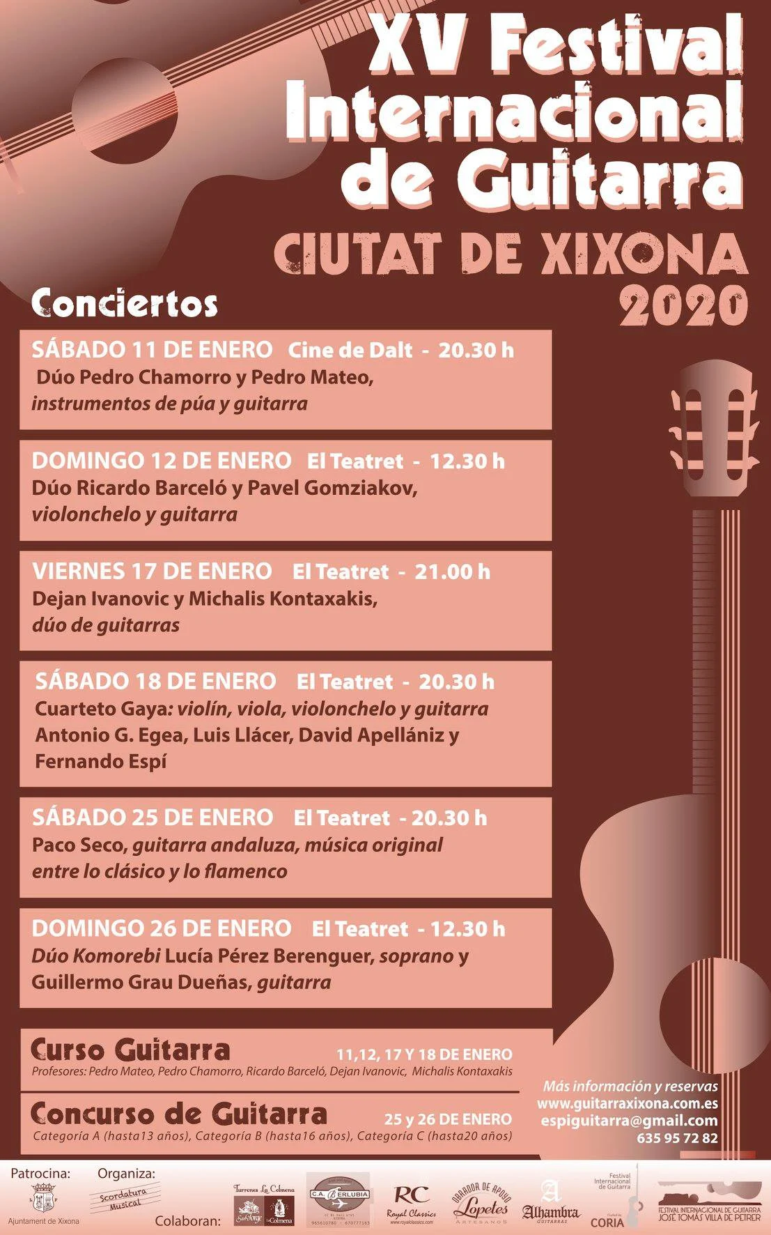 XV Festival Internacional de Guitarra CIUTAT DE XIXONA 2020