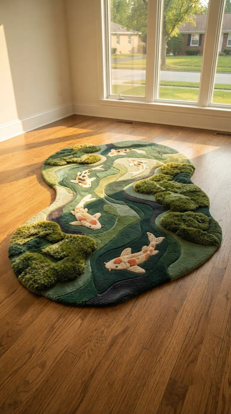 Koi Garden Green Rug
