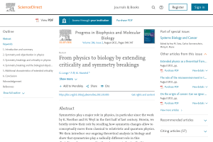 From physics to biology by extending criticality and symmetry breakings